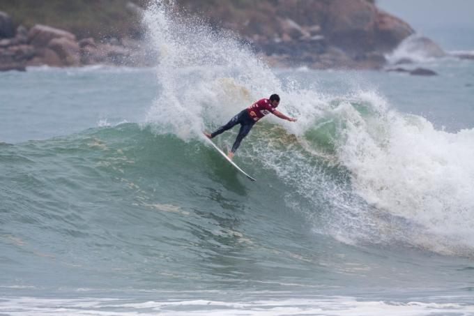 Adriano de Souza surfing in Brazil