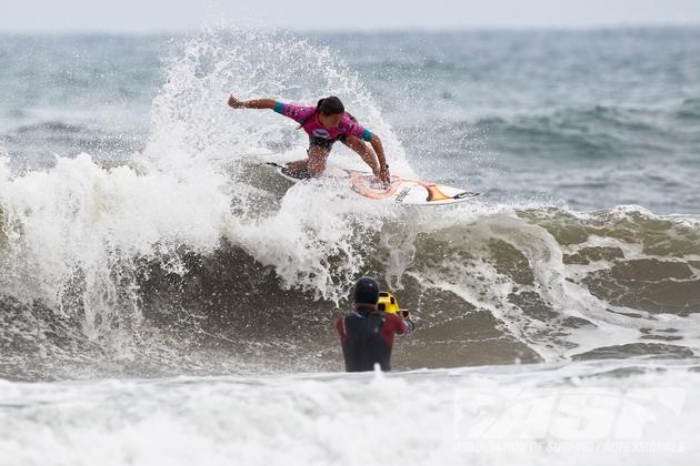Sally Fitzgibbons Surfing in France