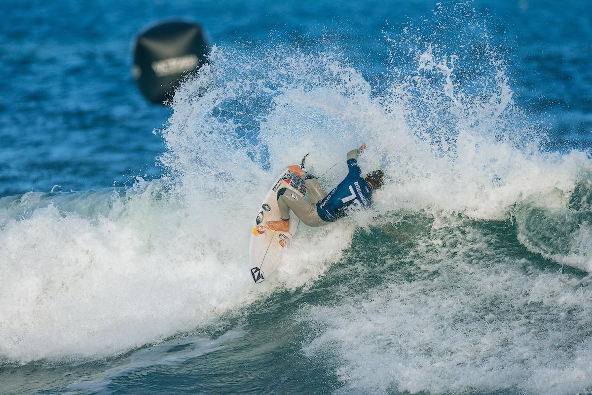Jack Robinson at Bells Beach on his way to winning the Rip Curl Pro Bells Beach 2025