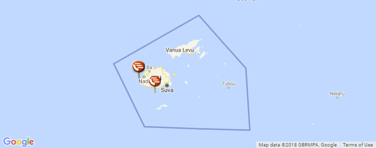 Fiji surf map