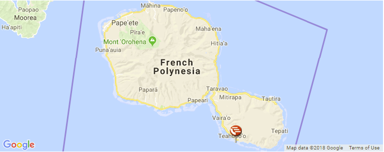 Tahiti surf map