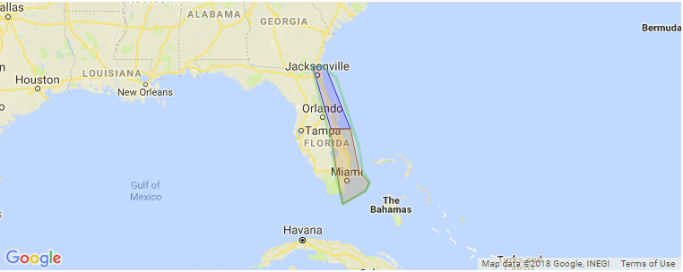 Florida surf map