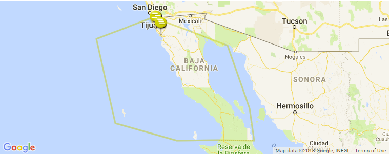 Baja Norte surf map