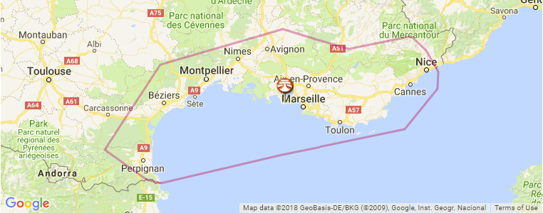 Mediterranean surf map