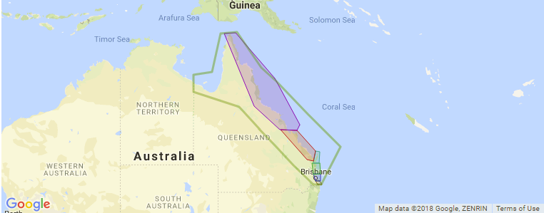 Queensland surf map