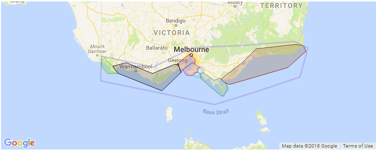 Victoria surf map