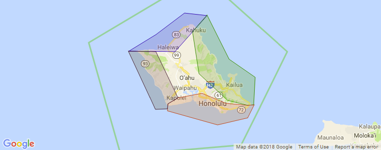 Oahu surf map