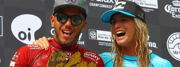 Filipe Toledo and Courtney Conlogue reign supreme at the Oi Rio Pro